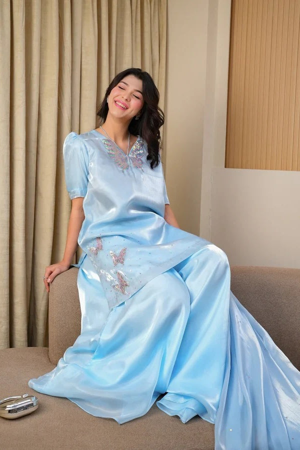 AZURE BLOOM - HEMEL SILK