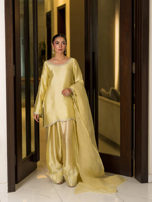WA-MARWA LEMON YELLOW STITCH